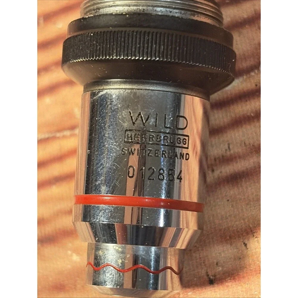 WILD HEERBRUGG 100X FLUOTAR OBJECTIVE MICROSCOPE LENS M20 M11